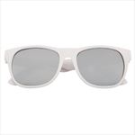 White Frame with Silver Lenses Front